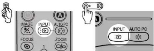 IMAGE INPUT AUTO PC FOCUS ZOOM INPUT AUTO PC
