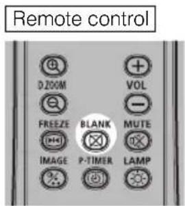 Remote control D200M VOL - FREEZE BLANK MUTE IMAGE P-TIMER LAMP