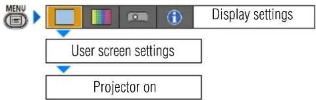 CANON XEED SX800 - Selecting a Logo at Startup (SX80 II) - 2