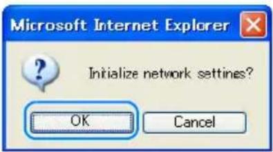 Microsoft Internet Explorer Initialize network settings? OK Cancel