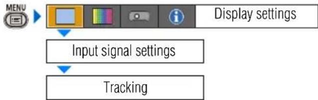 CANON XEED SX800 - Adjusting Input Signal (ANALOG PC) – Tracking - 2
