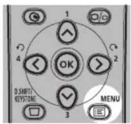 1 2 3 4 OK 0.5M11 KEYSTONE MENU