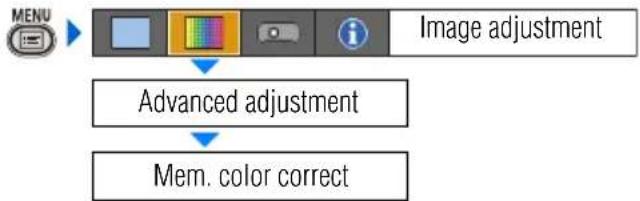 CANON XEED SX800 - Making Advanced Adjustment (Mem. color correct) (SX80 II) - 2