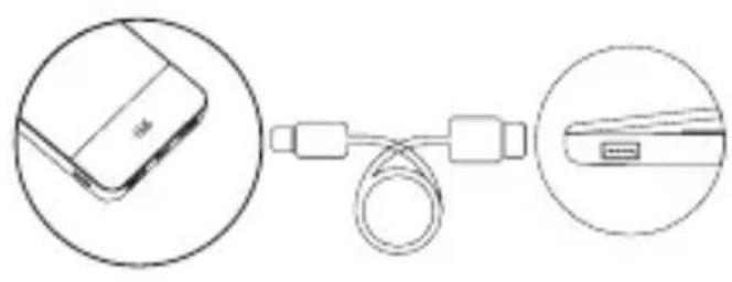XLayer X-Charger - Laden mit einem freien USB- oder Typ C-Anschluss an Ihrem Computer: - 1