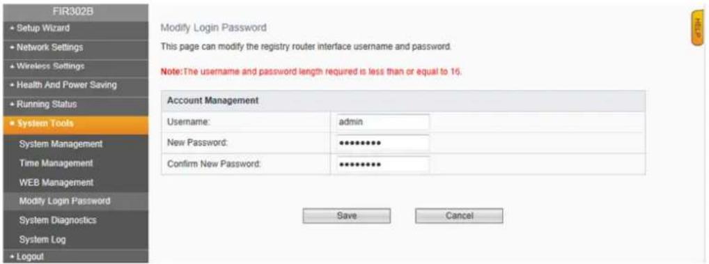Phicomm FIR151B - Modify Login Password - 1