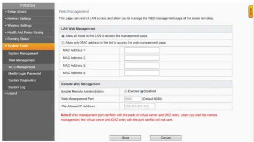 Phicomm FIR151B - Web Management - 1