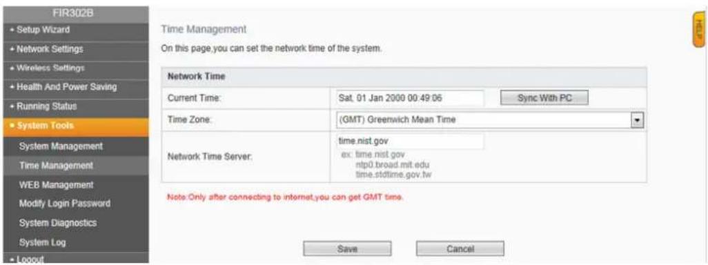 Phicomm FIR151B - Time Management - 1