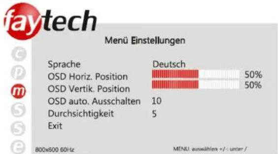 Faytech 8 inch - - Bildeinstellungen - 1