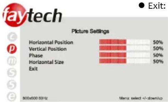 Faytech 12.1 inch - ● Horizontal size: - 1