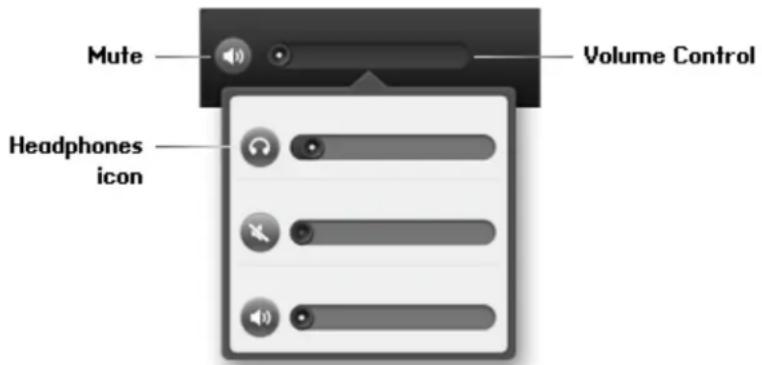Mute Volume Control Headphones icon