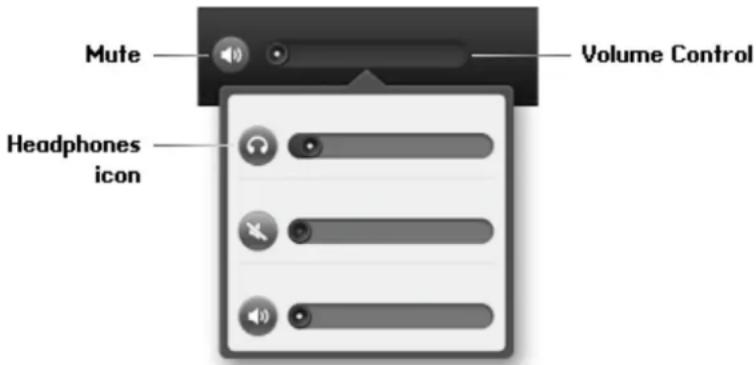 Mute Volume Control Headphones icon