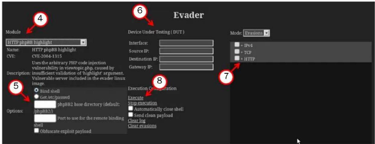 MCAFEE Evader - ▼ To use the old Evader web interface - 1