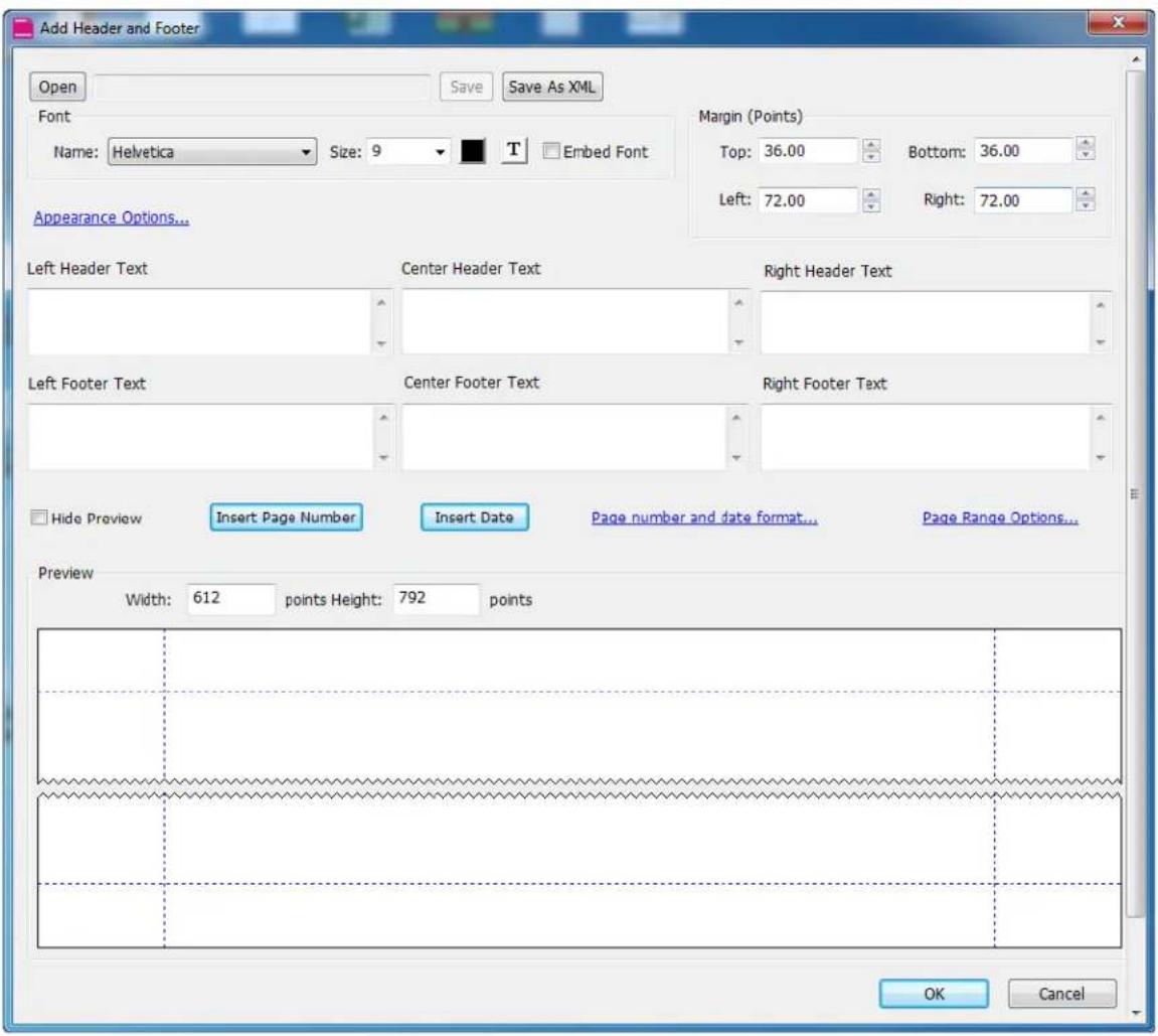 Foxit PDF Toolkit - PDFHeaderFooter Conguraon Tool - 1
