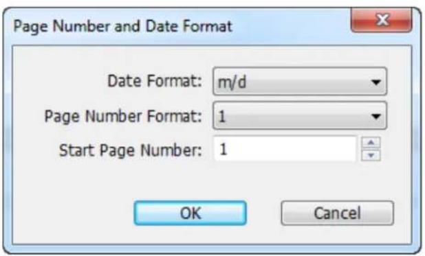 Foxit PDF Toolkit - Page Number and Date Format - 1