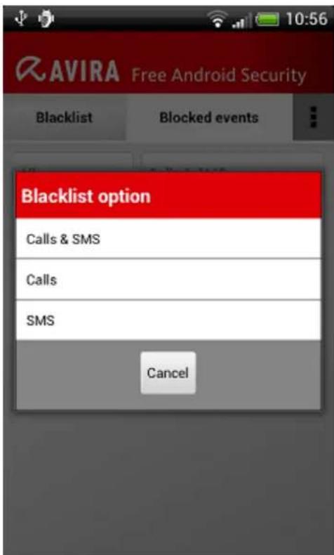 AVIRA Internet Security - Blocked events - 1