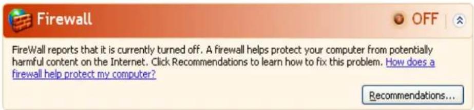 AVIRA Internet Security - Firewall INACTIVE / Firewall off - 1