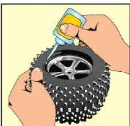Traxxas Nitro S-Maxx 3.3 - Gluing The Tires - 2