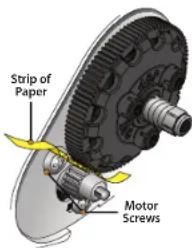 Strip of Paper Motor Screws