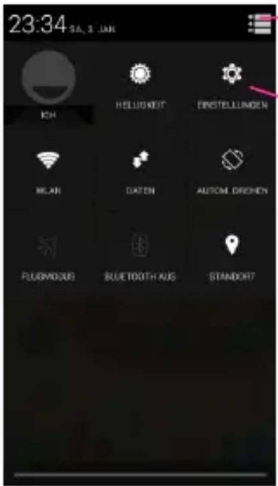 23:34 SA, 1 JUN ICH HELLISKEIT EINSTELLUNGEN WELAN DATEN AUTOM DRECHEN FLUROMOUS BUETOOTH AUS STANDORT