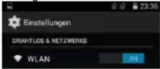 Einstellungen DRAHTLOS & NETZMERKE WLAN