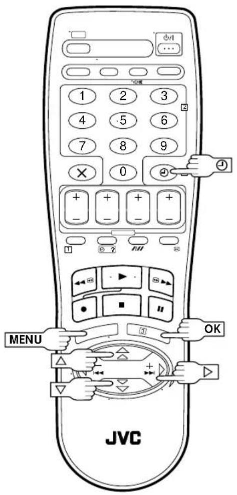 1 2 3 4 5 6 7 8 9 × 0 MENU JVC OK