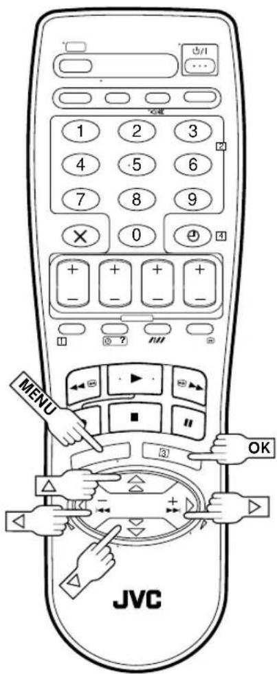 1 2 3 4 5 6 7 8 9 × 0 ? + + + + - - - - MENU OK JVC