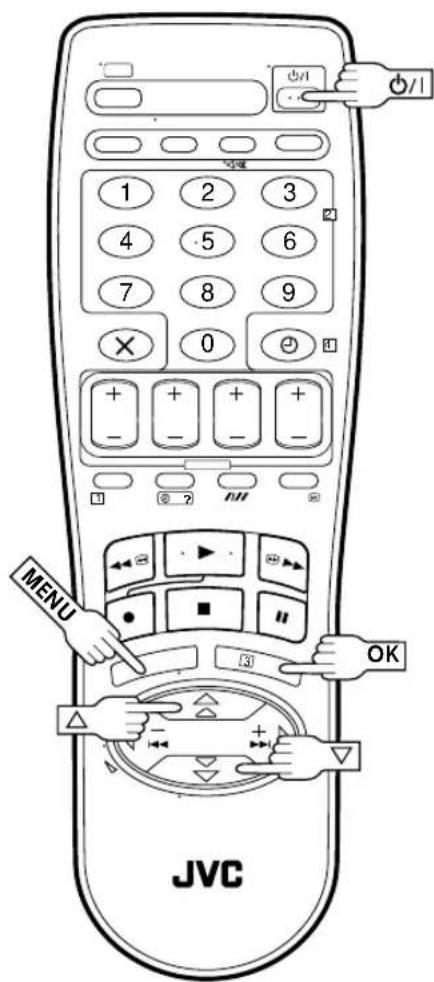 1 2 3 4 5 6 7 8 9 × 0 + + + + - - - - MENU OK JVC