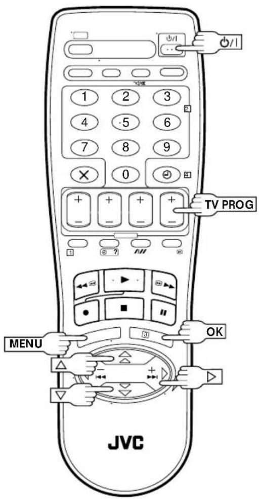 1 2 3 4 -5 6 7 8 9 × 0 + + + + - - - - MENU OK JVC