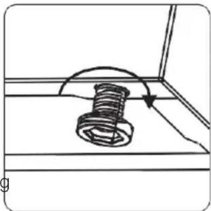 Montpellier MDG500LS - Adjusting the feet - 1