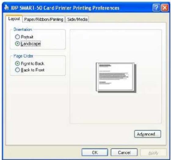 iDP SMART30-D - Printing Preferences - 1
