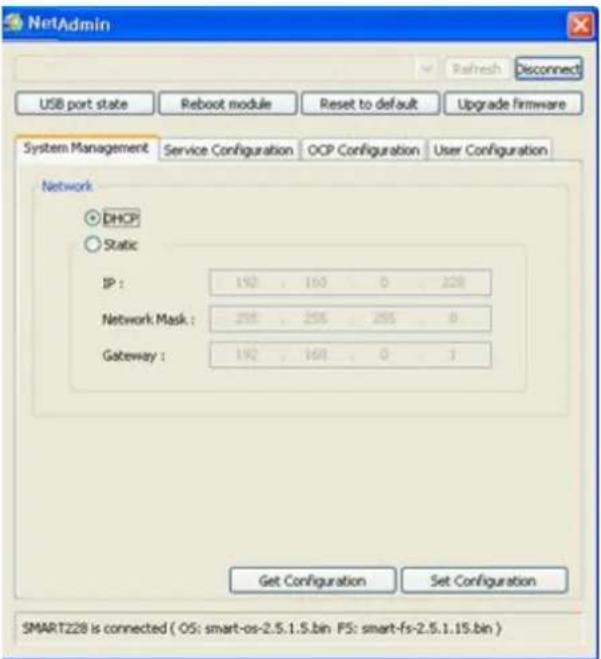 iDP SMART30-D - NetAdmin is run as the Pic74 after turning on SMART-50 network printer. - 4