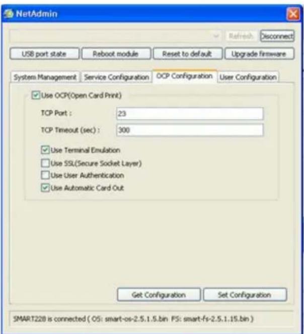 iDP SMART30-D - You can change Service Configuration. - 1