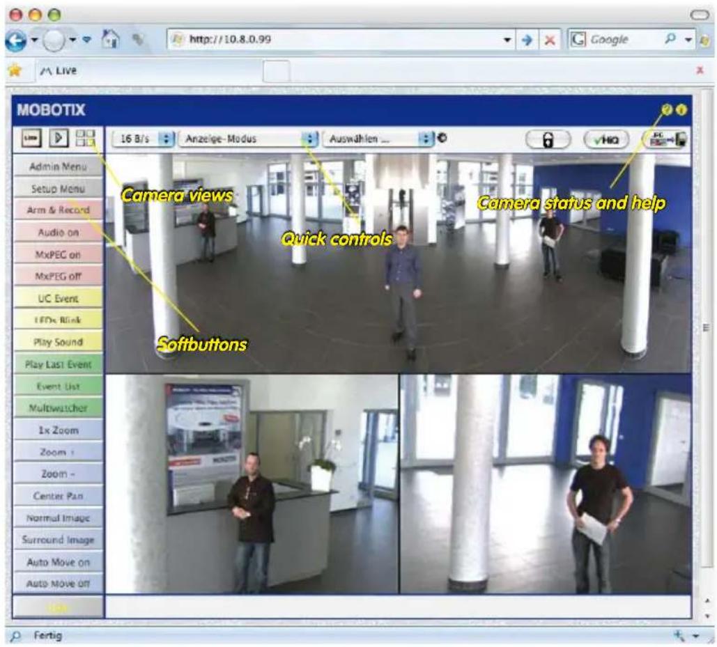 Mobotix Q25 - First Images and the Most Important Settings in the Browser - 1