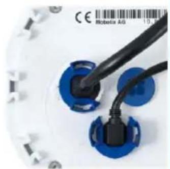 Mobotix Q25 - Note on fastening cables leading in to the camera: - 1