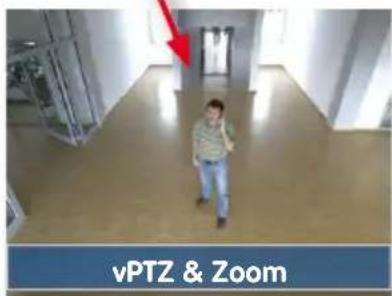 Mobotix Q25 - Surround View (Quad View), Based on the Correct Full Image - 2