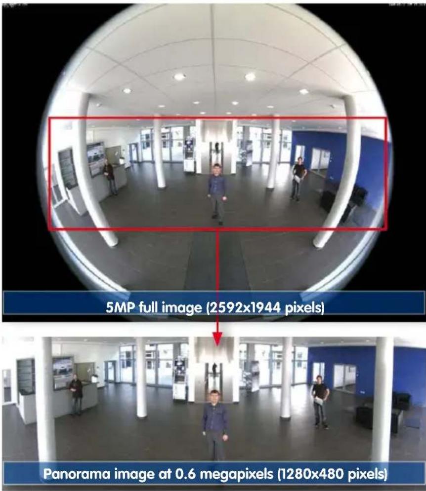 Mobotix Q25 - Simultaneous Corrected Live Image and Full Image Recording - 1