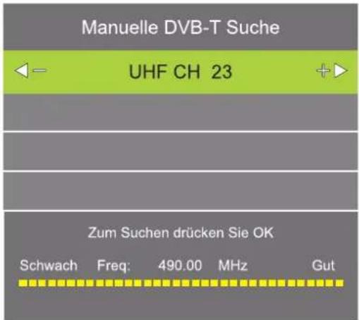 Tristan Auron LED50FullHD - Manuelle DTV-Sendersuche - 1