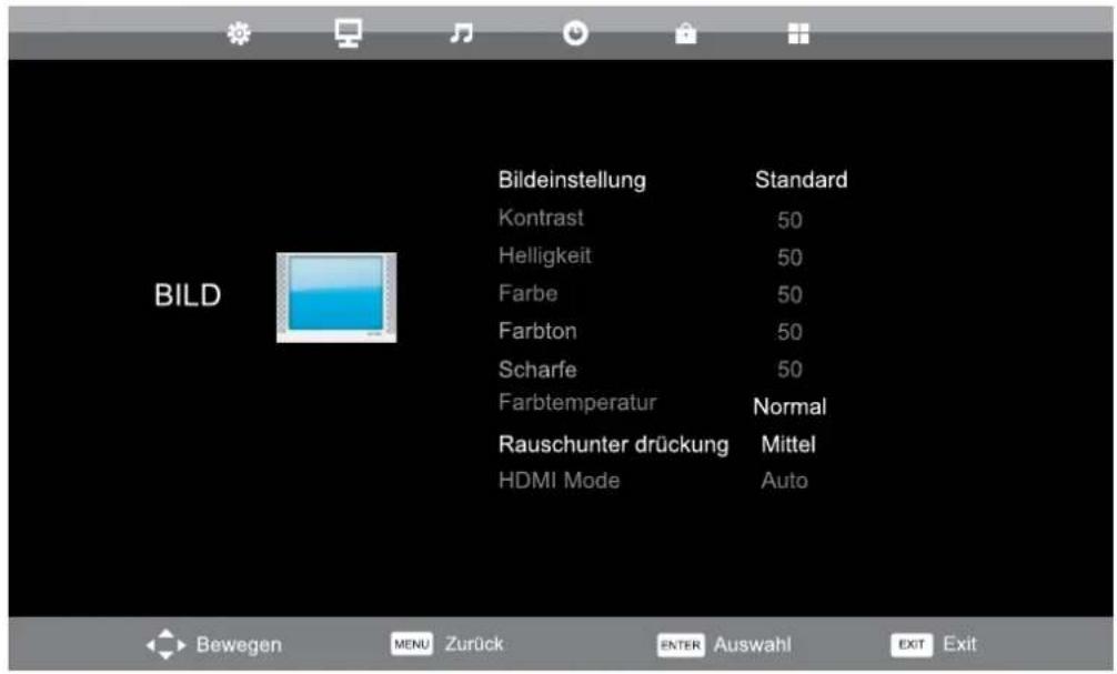 Tristan Auron LED50FullHD - BILDMENÜ - 1