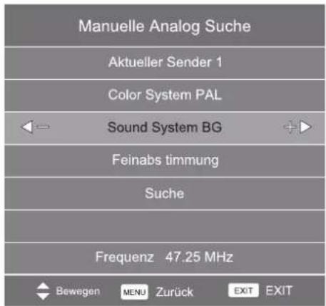 Tristan Auron LED50FullHD - Manuelle ATV-Sendersuche - 1