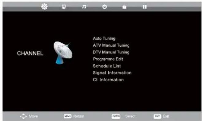 Tristan Auron LED40FullHD - SENDER-MENÜ - 1