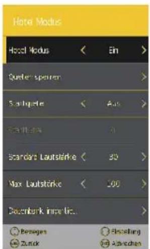 Tristan Auron LED65UltraHD - Hotel-Modus - 1