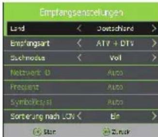 Tristan Auron LED65UltraHD - DVB-C-Abstimmung - 2