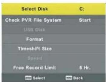 Tristan Auron LED55UltraHD - PVR File System - 1