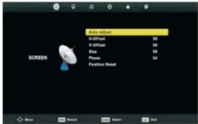 Tristan Auron LED55UltraHD - SCREEN-Menü - 1