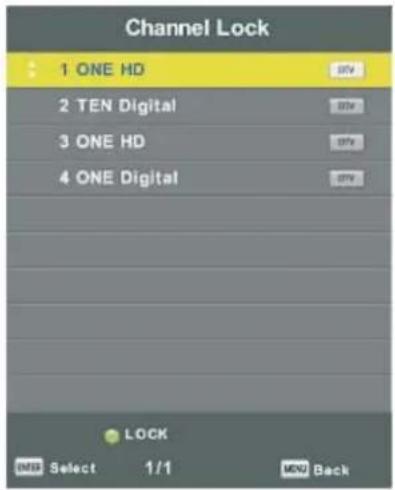 Tristan Auron LED55UltraHD - Channel Lock - 1