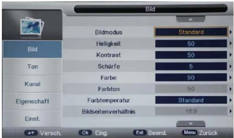 Tristan Auron LED24FullHD - Bild-Menü - 1