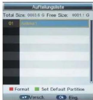 Tristan Auron LED24FullHD - PVR-Einstellungen (Festplattenrekorder) - 2