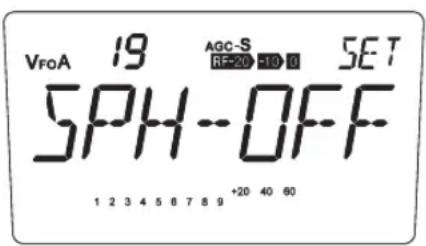 ALINCO DX-SR8E - Menü 19. Sprachkompressor - 1