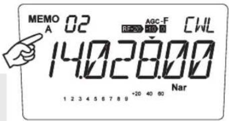 ALINCO DX-SR8E - Um eine Bank zu wählen, [FUNC] und - 1